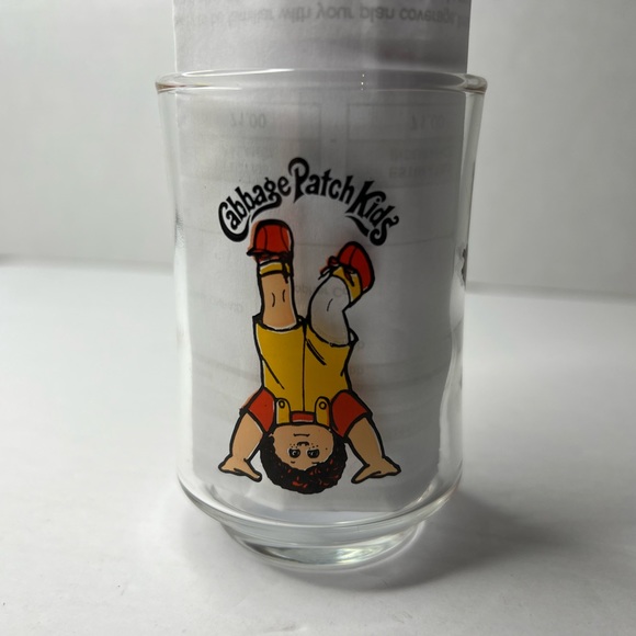 Vintage 1984 Cabbage Patch Kids Dolls 3.5” Drinking Juice Glass Collectible - Picture 4 of 6